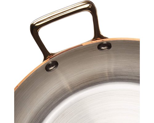 DE BUYER  Round  Chefs Fry Pans outside, copper 90 %  inside stainless steel 10 % Diam. 20 cm