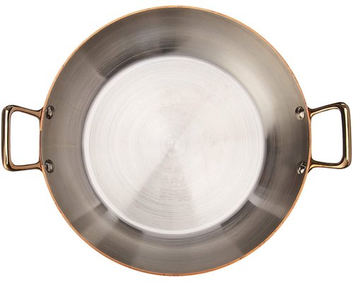 DE BUYER  Round  Chefs Fry Pans outside, copper 90 %  inside stainless steel 10 % Diam. 12 cm