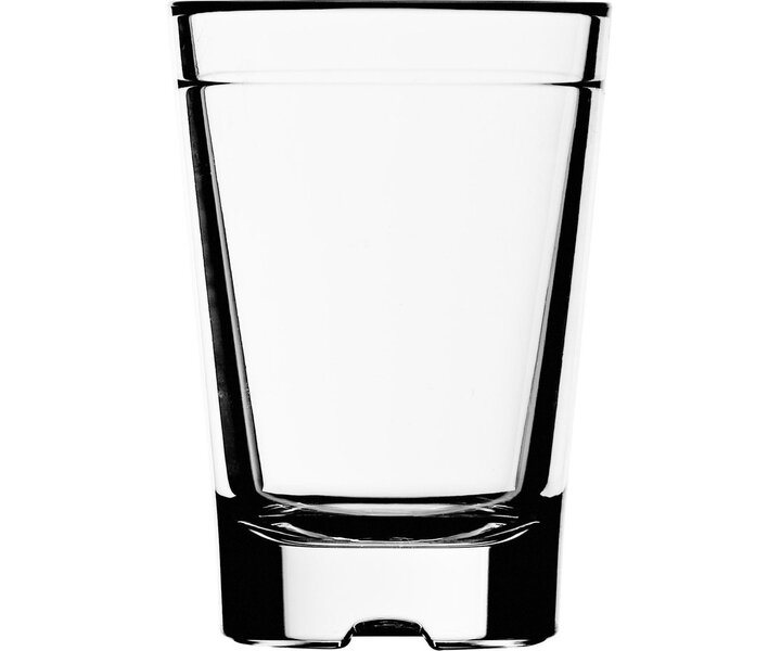 STRAHL Shot glas 5 cl polycarbonaat met maatstreepje