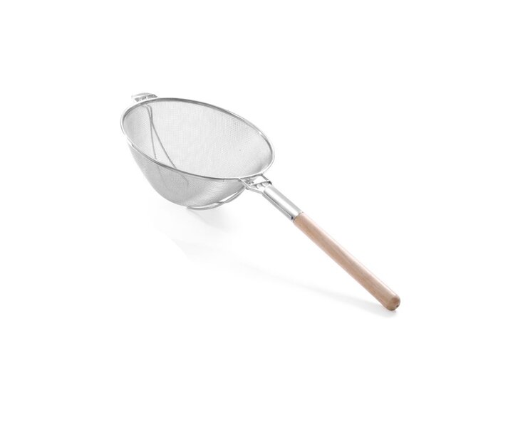 M&T  Sieve with double mesh tinned with wooden handle diameter 26 cm