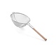 M & T   Sieve with double mesh tinned with wooden handle diameter 26 cm
