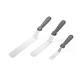 M & T  Spatula flexible with offset blade set of 3 pieces