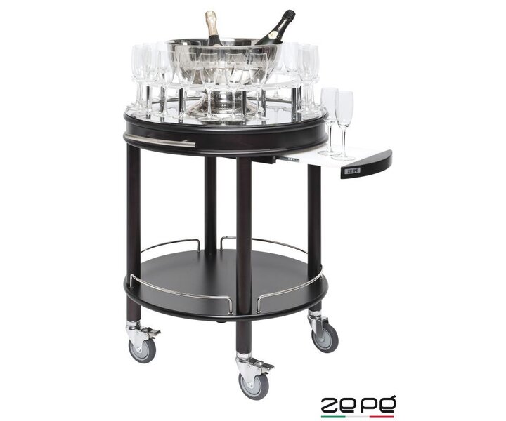 ZEPé Champagne trolley round shape