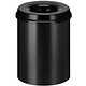 M & T  Flame retardant waste paper bin 15 liter black