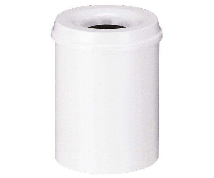 M&T Vlamdovende papierbak 15 liter wit R9002