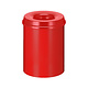 M & T  Flame retardant waste paper bin 15 liter red