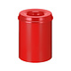 M&T Flame retardant waste paper bin 15 liter red
