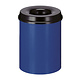 M & T  Flame retardant waste paper bin 15 liter blue & black