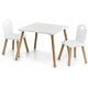 M & T  Kindertafel en  2 stoelen Scandi design