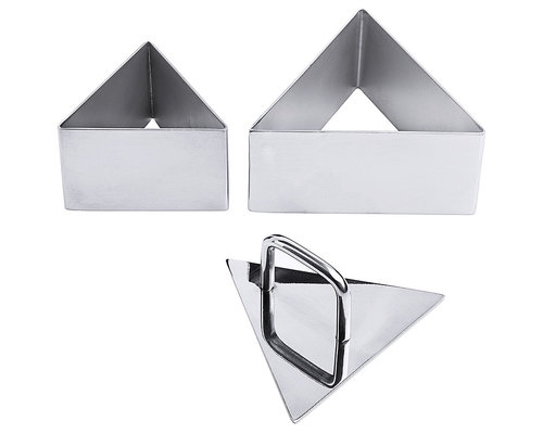 M&T Ensemble de 6  cadres à mousse et poussoir en acier inoxydable 18/10