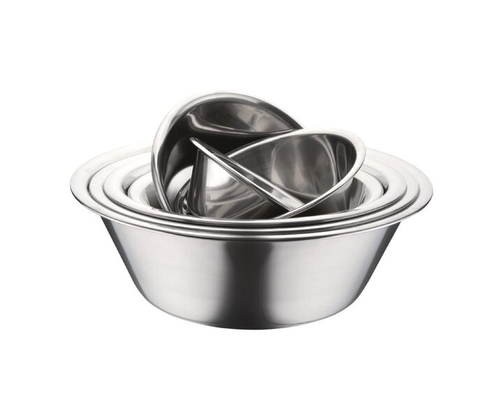 M&T Kitchen bowl set 6 pieces stainless steel