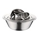 M & T  Ensemble de 6 pcs  bol de cuisine en inoxydable