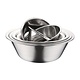 M&T Kitchen bowl set 6 pieces stainless steel