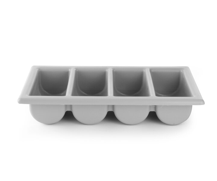 M&T Ramasse couverts 4 compartiments  GN 1/1  PP gris
