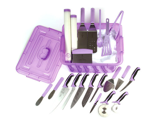 MERCER CULINARY  Kit anti allergènes violet ensemble de 23 pièces