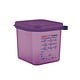 ARAVEN  Food container with lid GN 1/6  purple allergen polypropylene