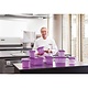 ARAVEN  Food container with lid GN 1/4  purple allergen polypropylene