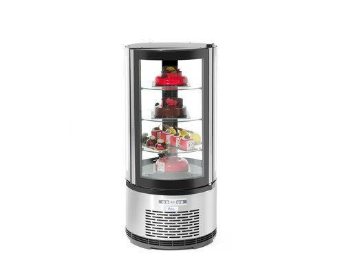 ARKTIC Vitrine de présentation à pâtisserie ronde réfrigérée 100 litres