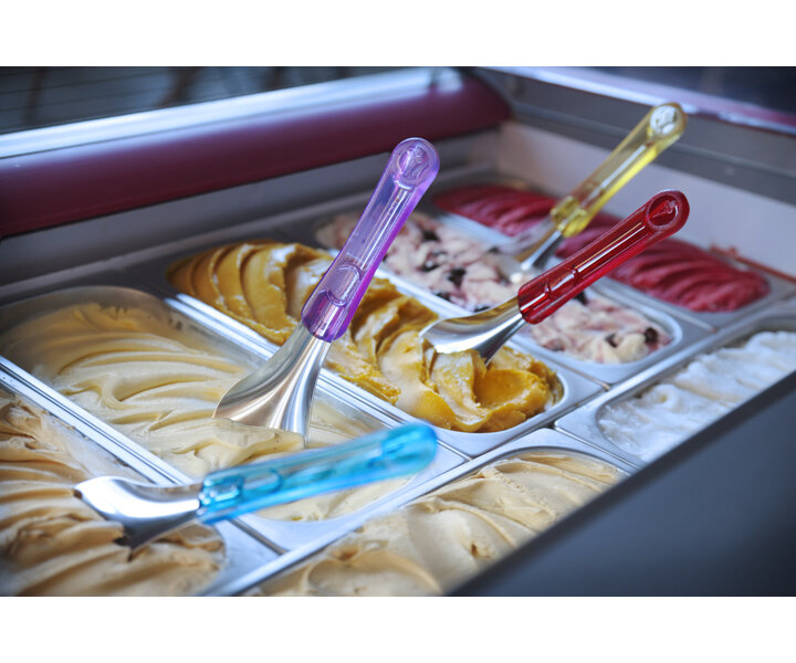 M&T Ensemble de 4 spatules à glace avec manche en Tritan colorées