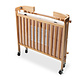 M & T  Baby crib foldable naturel wood