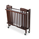 M&T Lit bébé pliable en bois acajou