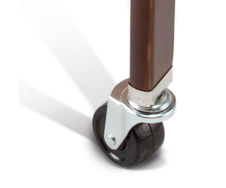 M&T Lit bébé pliable en bois acajou