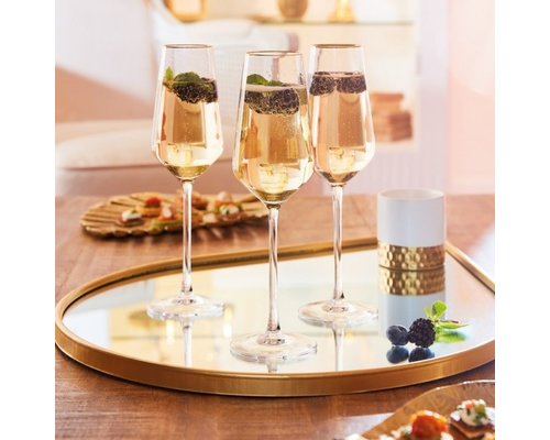 LUMINARC  Champagne flute 21 cl Ultime with golden rim