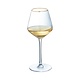 LUMINARC  Wine- cocktail glass 38 cl Ultime with golden rim