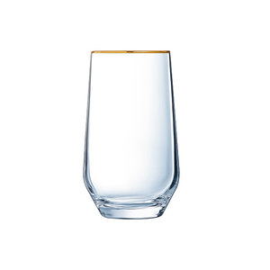CRISTAL d' ARQUES  High ball longdrink glass 40 cl Ultime with golden rim