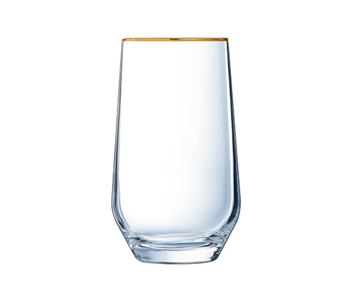 CRISTAL d' ARQUES  Verre à longdrink 40 cl Ultime avec bord doré