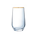 LUMINARC  High ball longdrink glass 40 cl Ultime with golden rim