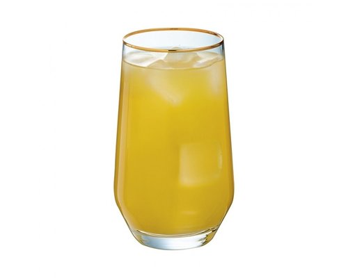 LUMINARC  High ball longdrink glass 40 cl Ultime with golden rim