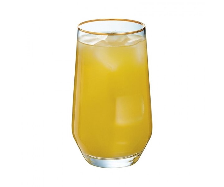CRISTAL d' ARQUES  High ball longdrink glass 40 cl Ultime with golden rim