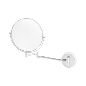 M&T Miroir mural double face  rond chromé 20 cm