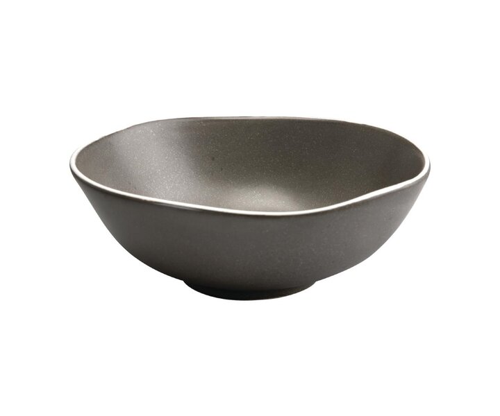 OLYMPIA Porselein  Poké bowl - salad bowl - pasta plate 21 cm Chia dark grey charcoal