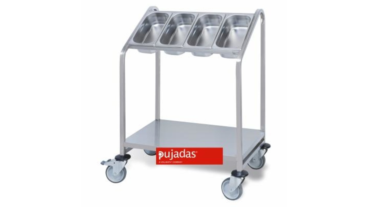 Tray & flatware dispenser trolley M&T International Hotel