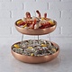 M&T Seafood presentation with 2 double walled copper seafood trays set 4 pieces
