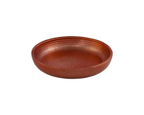 M&T Plateaux de fruits de mer 2 pcs en cuivre martelé double parroi ensemble de 4 pcs