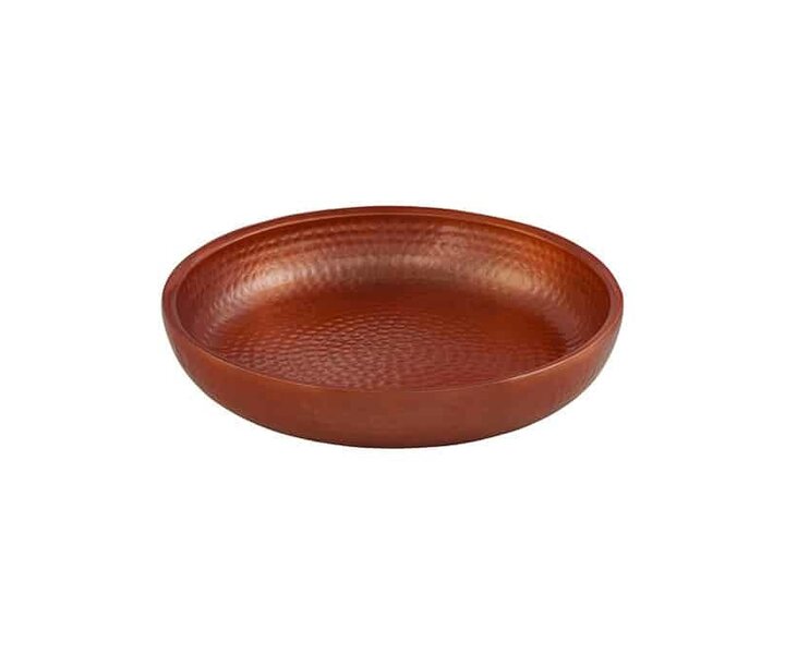 M&T Plateaux de fruits de mer 2 pcs en cuivre martelé double parroi ensemble de 3 pcs