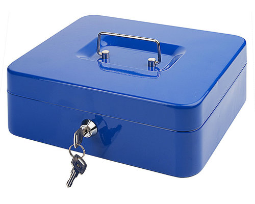 M & T  Cash box blue laquered