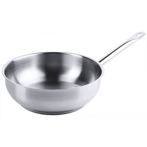 M & T  Sauteuse Ø 24 cm rvs 18/10 mat gepolijst