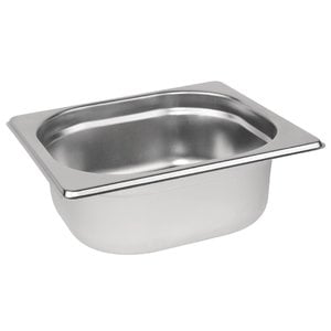 M & T  Gastronorm pan 1/6  stainless steel depth 65 mm