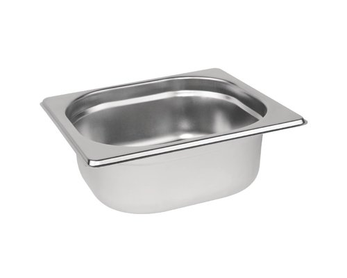 M & T  Gastronorm pan 1/6  stainless steel depth 65 mm