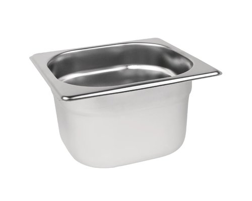 M & T  Gastronorm pan 1/6  stainless steel depth 100 mm