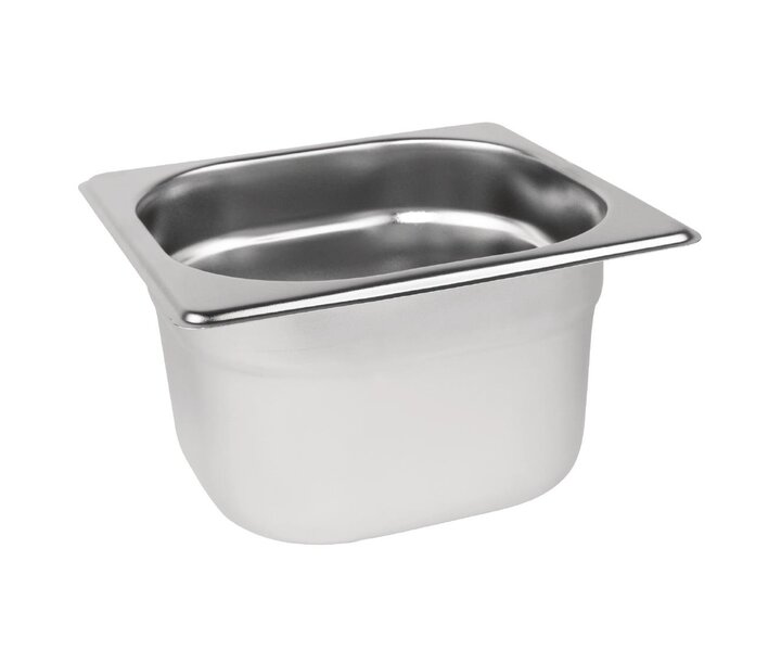 M&T Gastronorm pan 1/6  stainless steel depth 100 mm