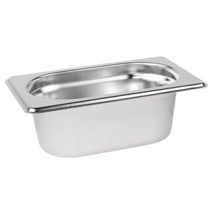 M & T  Gastronorm pan 1/9  stainless steel depth 65 mm