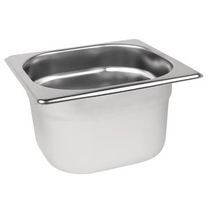 M & T  Gastronorm pan 1/6  stainless steel depth 150 mm