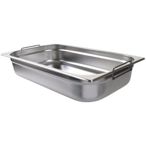 M & T  Gastronorm bak 1/1 rvs diepte 100 mm  met handvaten