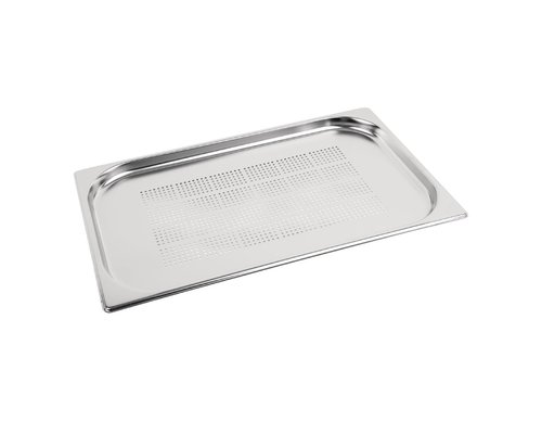 M&T Gastronorm bak 1/1 rvs diepte 20 mm geperforeerd