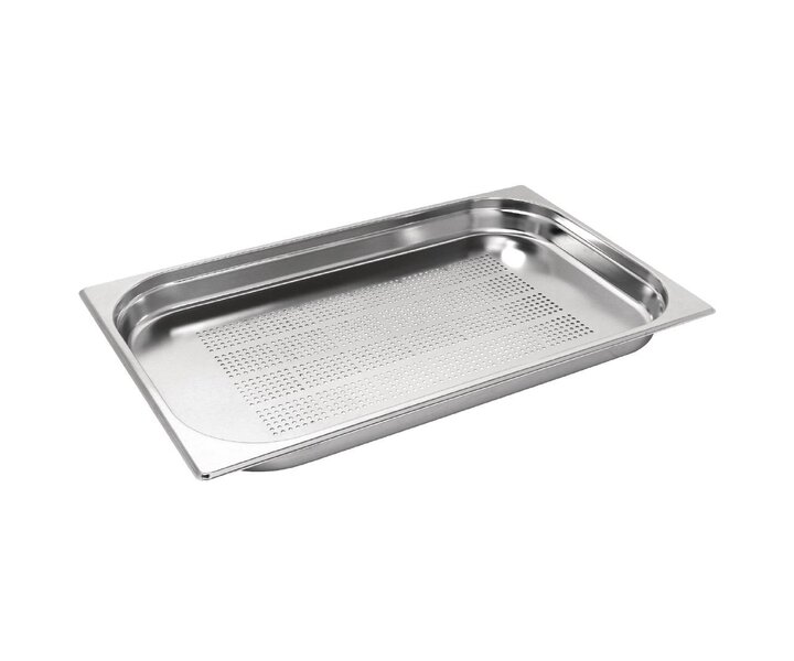 M&T Gastronorm pan 1/1  stainless steel depth 40 mm  perforated